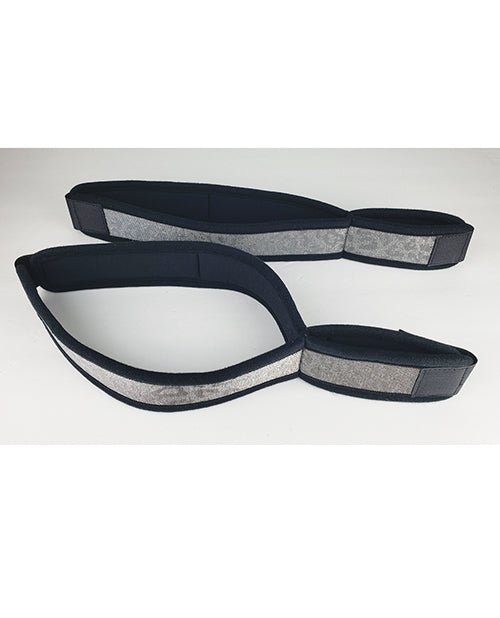 Spartacus Wrist to Thigh Cuffs - Neoprene Silver | Shop Lowest Prices at Funlove.com