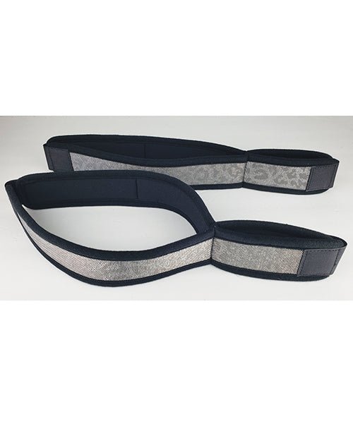 Spartacus Wrist to Thigh Cuffs - Neoprene Silver | Shop Lowest Prices at Funlove.com