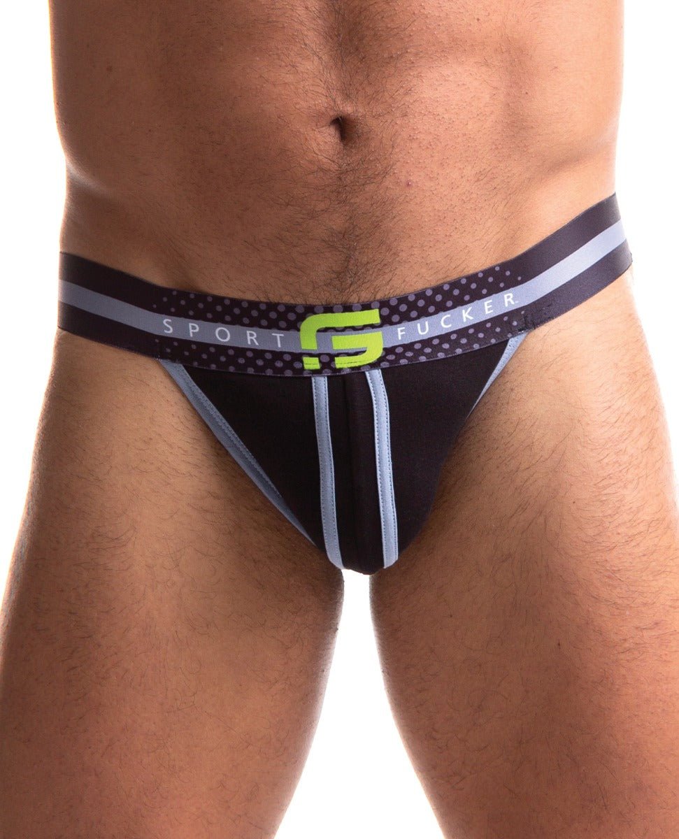 Sport Fucker Jersey Jock - XXL Black/Green | Shop Lowest Prices at Funlove.com