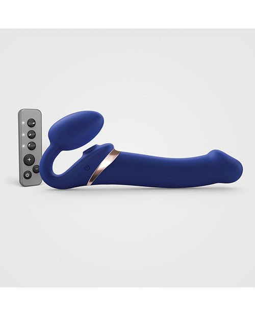 Strap On Me Multi Orgasm Bendable Strapless Strap On Large - Night Blue | Shop Lowest Prices at Funlove.com
