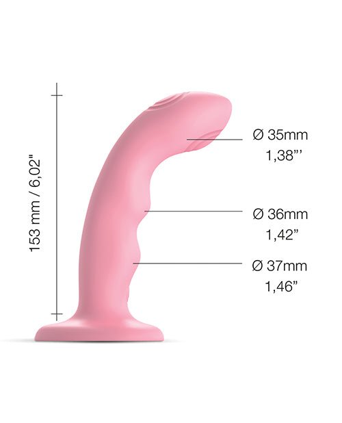 Strap on Me Tapping Dildo - Rose Coral | Shop Lowest Prices at Funlove.com