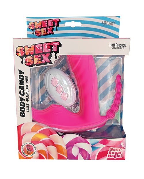 Sweet Sex Body Candy Multi Pleasure Vibe w/Remote - Magenta | Shop Lowest Prices at Funlove.com
