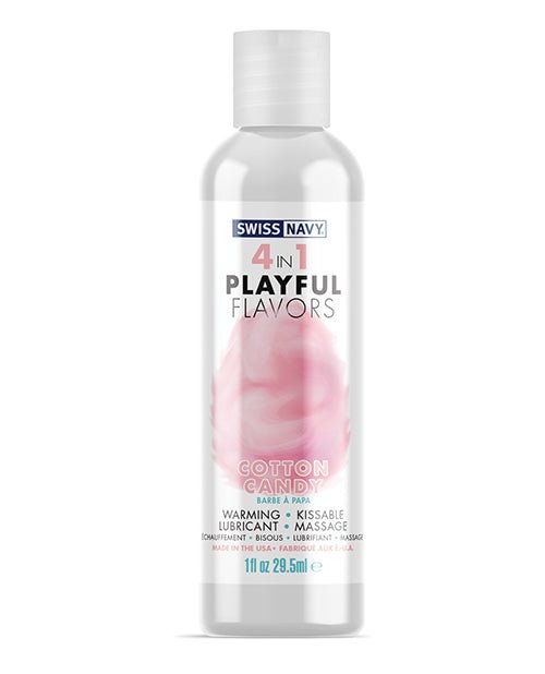Swiss Navy 4 in 1 Playful Flavors Cotton Candy - 1 oz | Shop Lowest Prices at Funlove.com