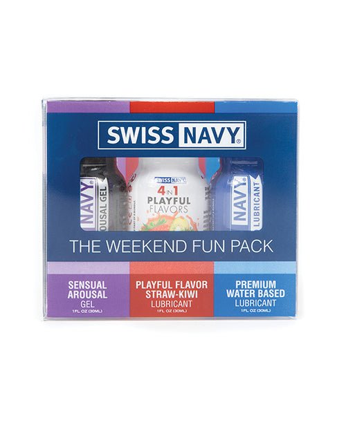 Swiss Navy Weekend Fun Pack Of 3 - 1 Oz | Shop Lowest Prices at Funlove.com