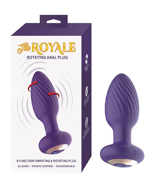 The Royale Rotating Anal Plug - Purple | Shop Lowest Prices at Funlove.com