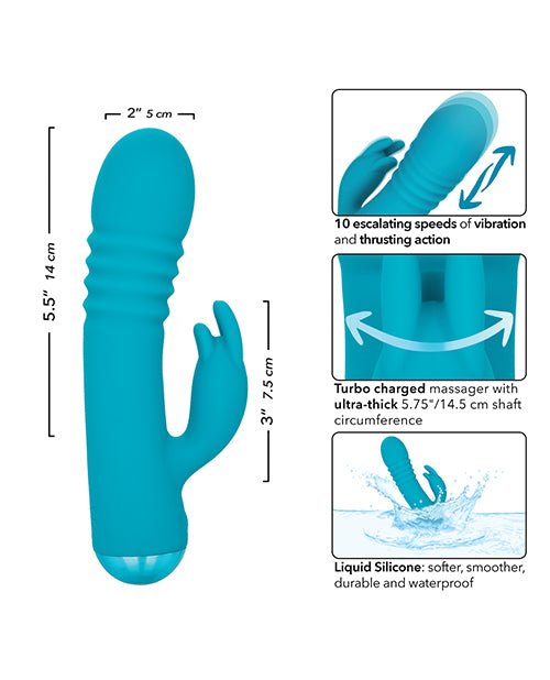 Thicc Chubby Thrusting Tickler - Aqua | Shop Lowest Prices at Funlove.com