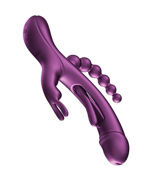 Trilux Kinky Finger Rabbit Vibrator With Anal Beads | Shop Lowest Prices at Funlove.com