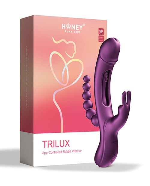 Trilux Kinky Finger Rabbit Vibrator With Anal Beads | Shop Lowest Prices at Funlove.com