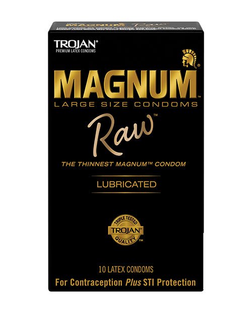 Trojan Magnum Raw Condoms - Pack of 10 | Shop Lowest Prices at Funlove.com