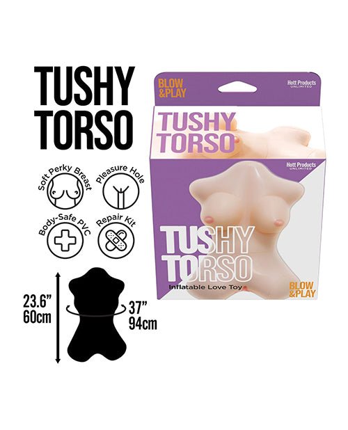 Tushy Torso Blow Up Doll w/Vagina Hole | Shop Lowest Prices at Funlove.com
