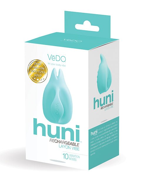 VeDO Huni Rechargeable Layon Vibe - Tease Me Turquoise | Shop Lowest Prices at Funlove.com