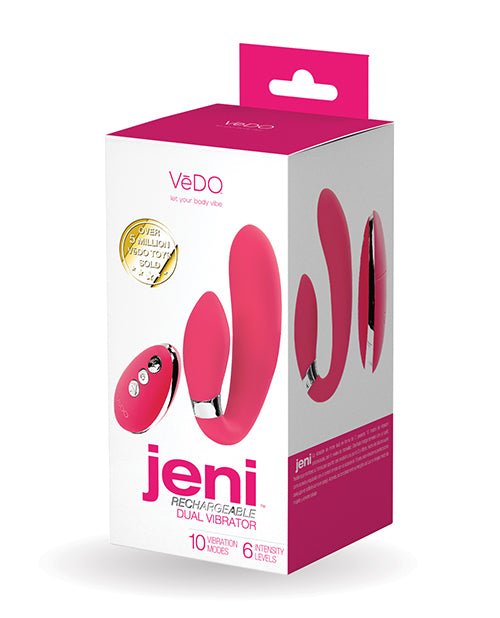 VeDO Jeni Dual Motor Vibe w/Remote - Pink | Shop Lowest Prices at Funlove.com