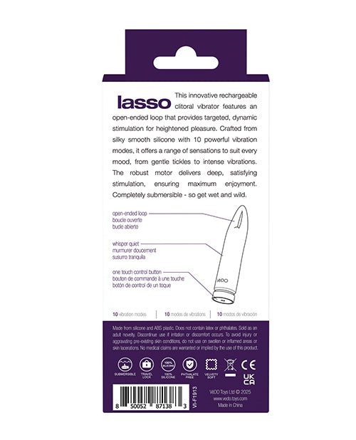 VeDO Lasso Rechargeable Bullet Vibe - Purple | Shop Lowest Prices at Funlove.com