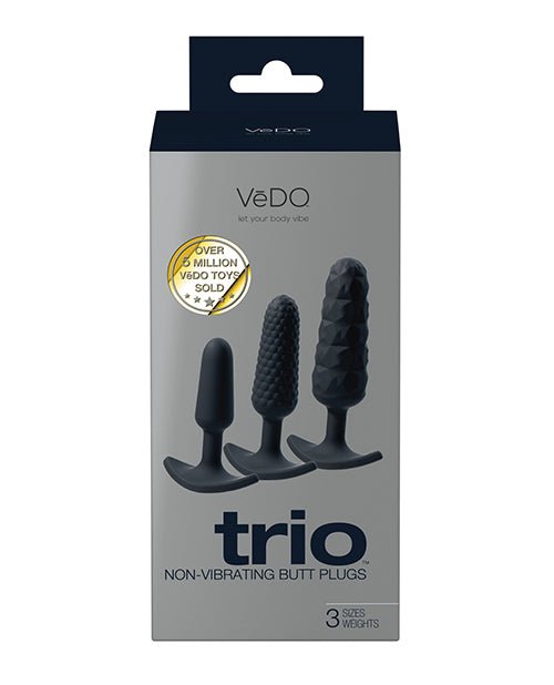 VeDO Trio Anal Plug Set - Black | Shop Lowest Prices at Funlove.com