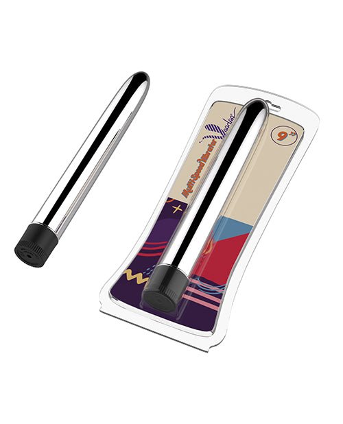 Voodoo 9" Multi Speed Vibrator - Silver | Shop Lowest Prices at Funlove.com