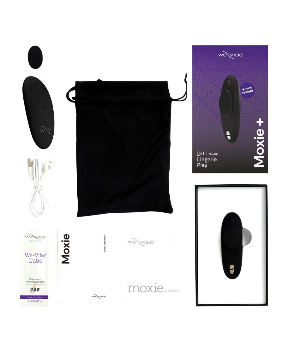 We - Vibe Moxie+ Panty Vibe - Satin Black | Shop Lowest Prices at Funlove.com