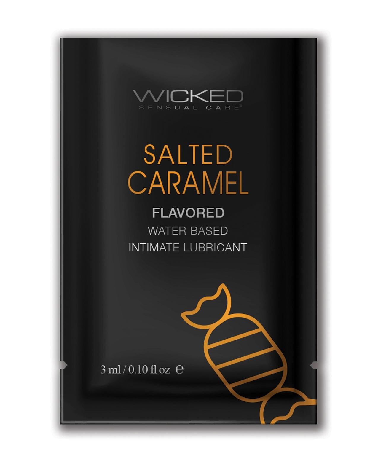 Wicked Sensual Care Aqua Waterbased Lubricant - .1 oz Salted Caramel | Shop Lowest Prices at Funlove.com
