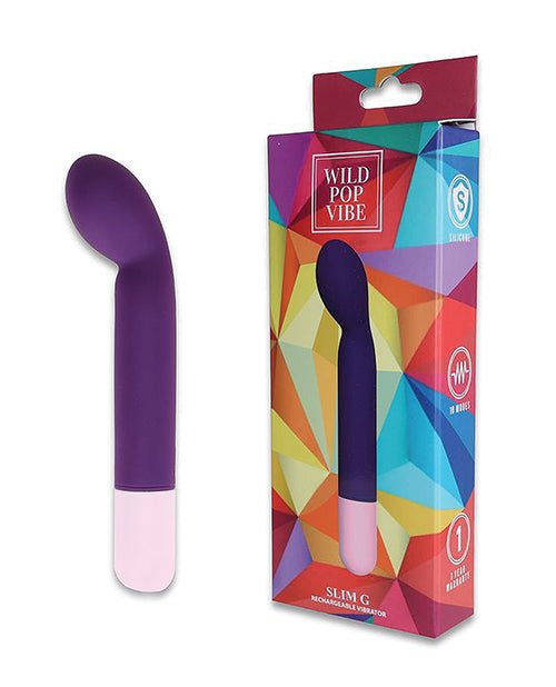 Wild Pop Vibe Slim G Vibrator - Purple | Shop Lowest Prices at Funlove.com