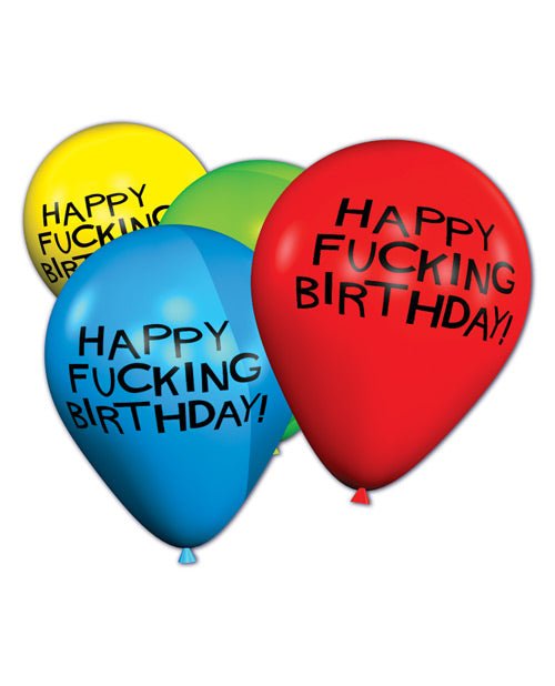 11" Happy Fucking Birthday Balloons - Bag of 8 | Shop Lowest Prices at Funlove.com