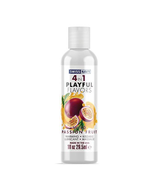 Swiss Navy 4 In 1 Flavors Wild Passion Fruit 1 Oz
