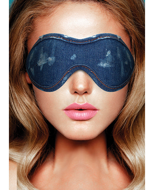 Shots Denim Eye Mask | Blue