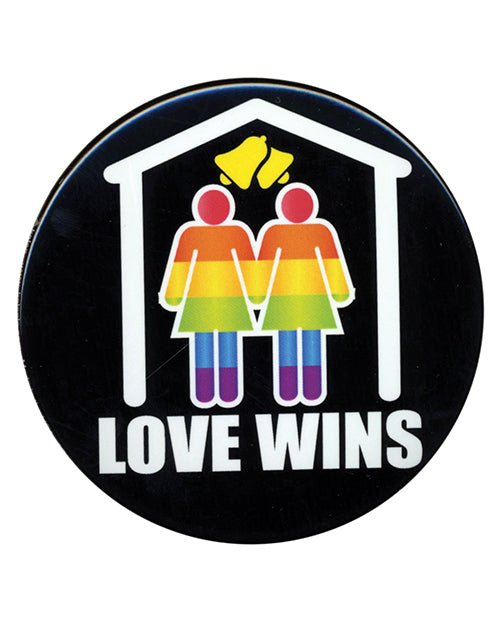 3" Button Female - Love Wins | Shop Lowest Prices at Funlove.com