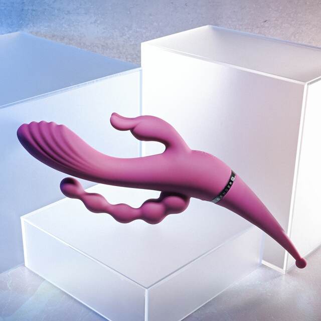 Gender X Four By Four Vibrator - Burgundy