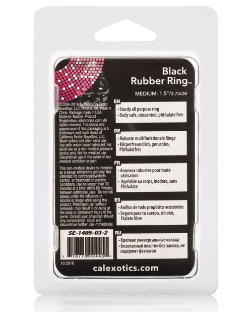 Black Rubber Ring | Shop Lowest Prices at Funlove.com