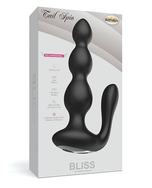 Bliss Tail Spin Anal Vibe - Black | Shop Lowest Prices at Funlove.com