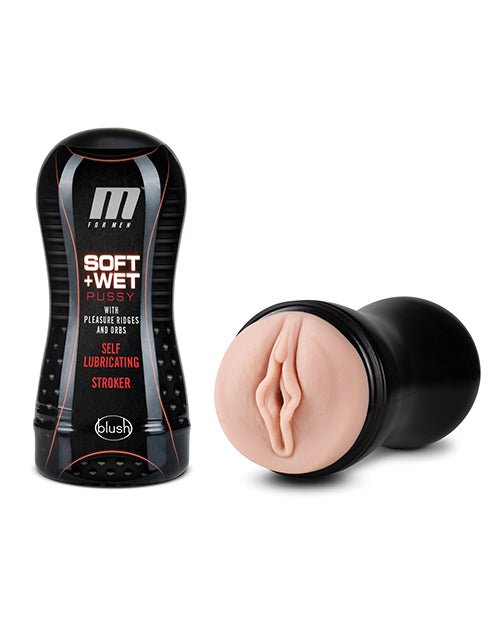 Blush M For Men Soft And Wet Pussy With Pleasure Ridges & Orbs Self Lubricating Stroker | Shop Lowest Prices at Funlove.com
