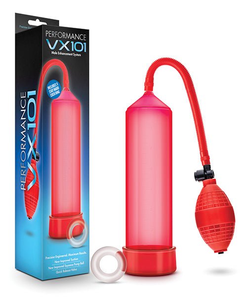 Blush Performance Vx101 Male Enhancement Pump - Red | Shop Lowest Prices at Funlove.com