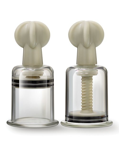 Blush Temptasia Clit & Nipple Large Twist Suckers - Clear Set Of 2 | Shop Lowest Prices at Funlove.com