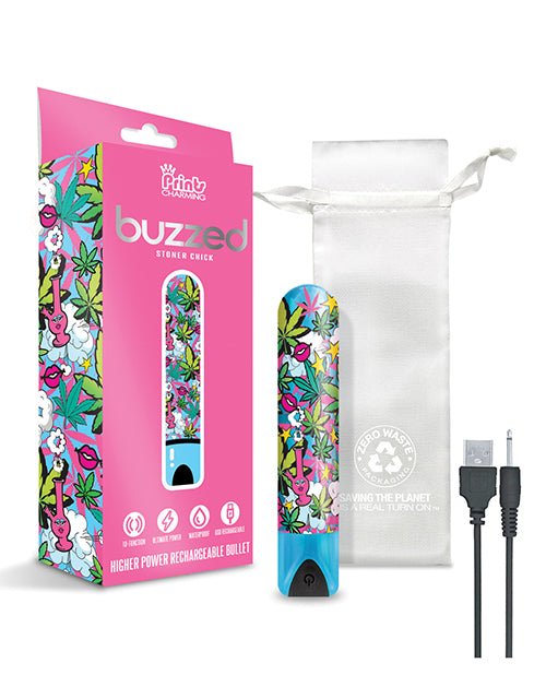 Buzzed 3.5" Rechargeable Bullet Stoner Chick | Shop Lowest Prices at Funlove.com
