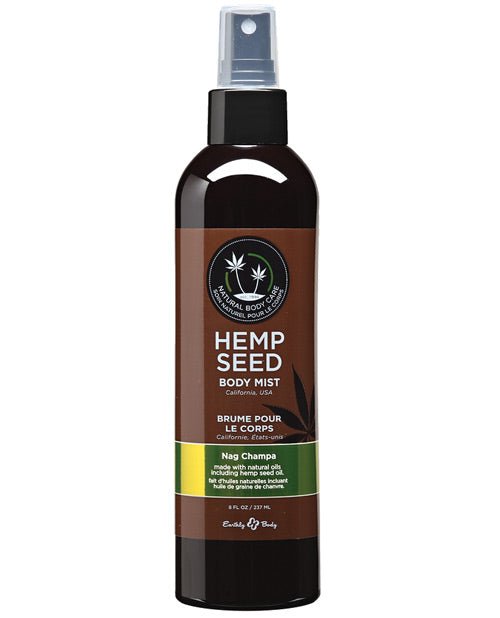 Earthly Body Hemp Seed Moisturizing Body Mist - 8 Oz Nag Champa | Shop Lowest Prices at Funlove.com