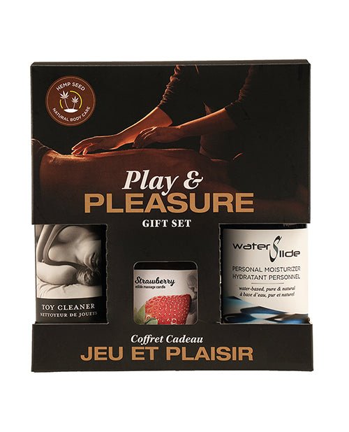 Earthly Body Holiday/valentines Play & Pleasure Gift Set - Asst. Strawberry | Shop Lowest Prices at Funlove.com