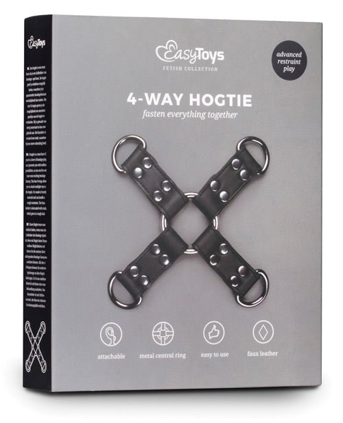 Easy Toys Faux Leather Hogtie - Black | Shop Lowest Prices at Funlove.com