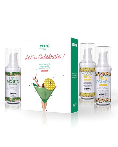 Exsens Of Paris Let's Massage Oil Set | Shop Lowest Prices at Funlove.com