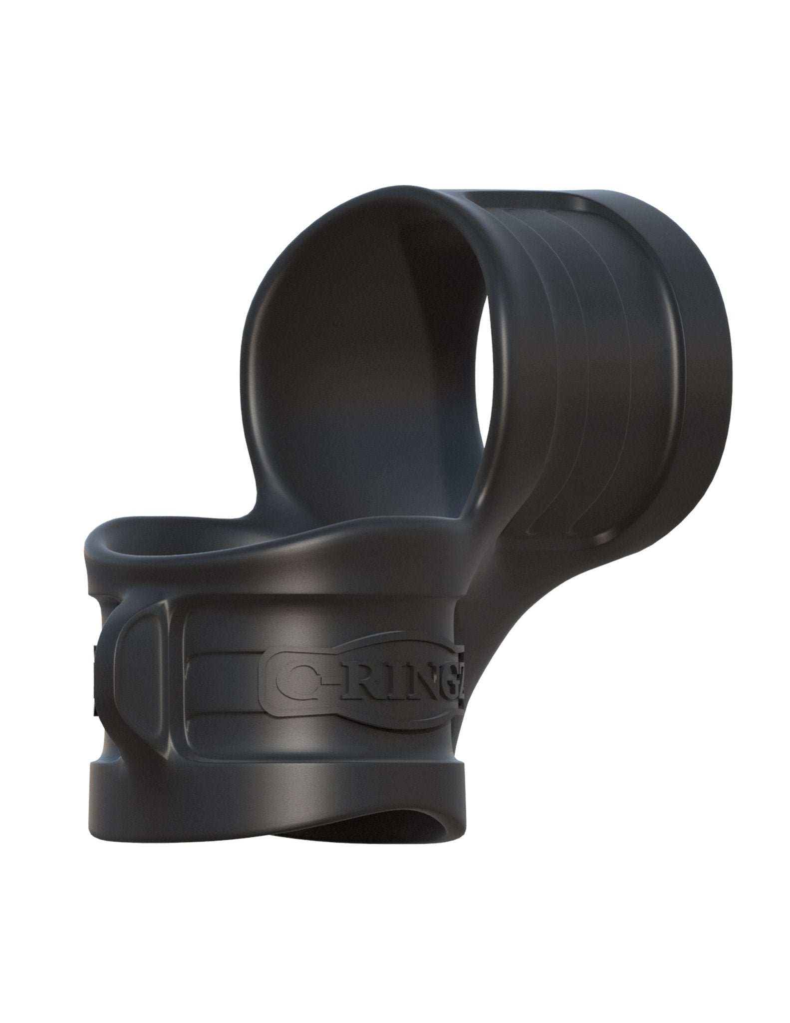 Fantasy C - ringz Mr. Big Cock Ring & Ball Stretcher - Black | Shop Lowest Prices at Funlove.com