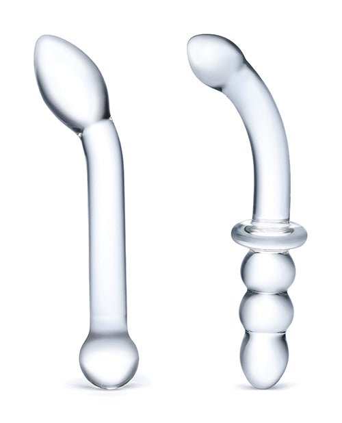 Glas 2 Pc G - spot Pleasure Glass Dildo Set | Shop Lowest Prices at Funlove.com