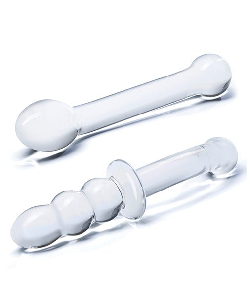 Glas 2 Pc G - spot Pleasure Glass Dildo Set | Shop Lowest Prices at Funlove.com