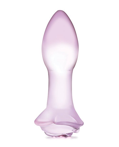 Glas 5" Rosebud Glass Butt Plug | Shop Lowest Prices at Funlove.com