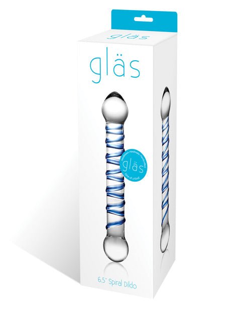 Glas 6.5" Spiral Dildo | Shop Lowest Prices at Funlove.com
