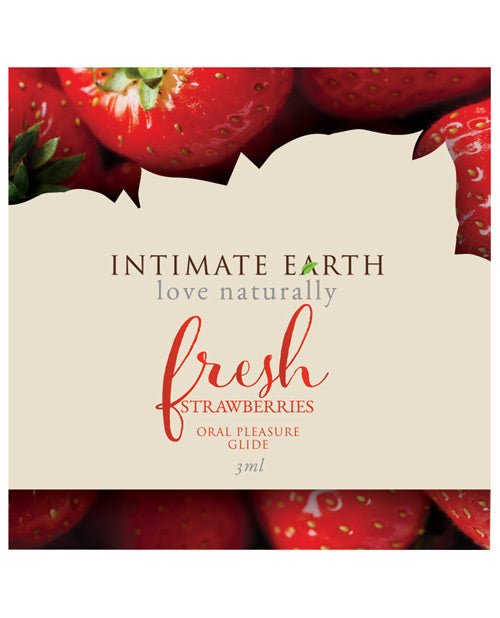 Intimate Earth Lubricant Foil - 3 Ml Fresh Strawberries | Shop Lowest Prices at Funlove.com