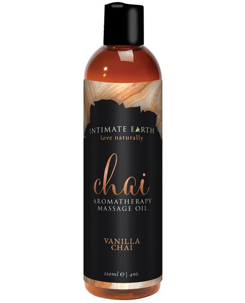 Intimate Earth Vanilla Chai Aromatherapy Massage Oil | Shop Lowest Prices at Funlove.com