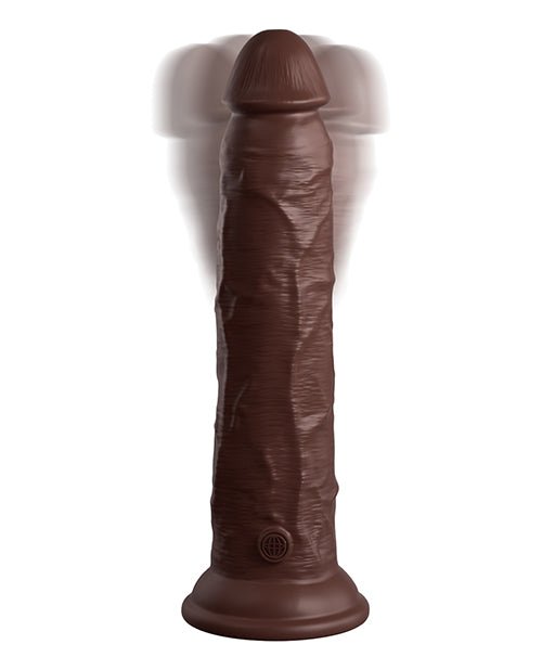 King Cock Elite 9" Dual Density Vibrating Silicone Cock W/remote | Shop Lowest Prices at Funlove.com