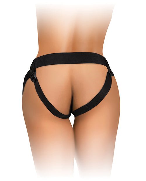 King Cock Elite Beginner's Body Dock Strap On Harness - Black | Shop Lowest Prices at Funlove.com