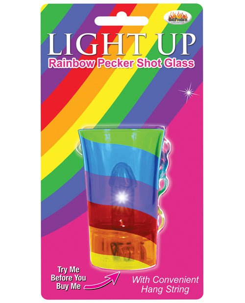 Light Up Rainbow Pecker Shot Glass | Shop Lowest Prices at Funlove.com
