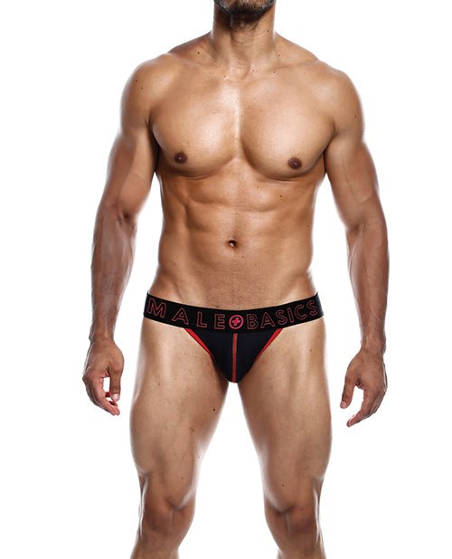 Male Basics Neon Jockstrap Red | Shop Lowest Prices at Funlove.com