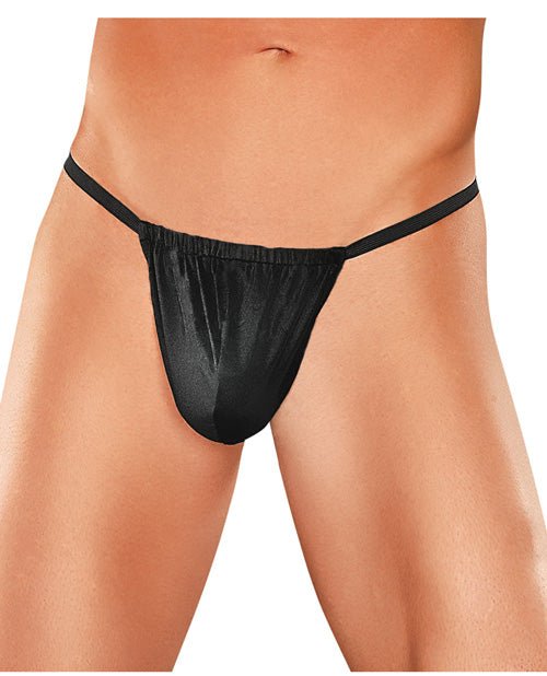 Male Power Nylon Lycra Pouch Thong Black O/s | Shop Lowest Prices at Funlove.com