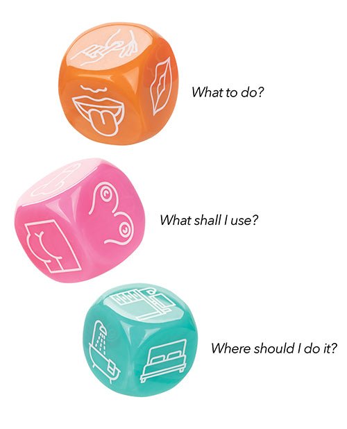 Naughty Bits Roll With It Icon Based Sex Dice | Shop Lowest Prices at Funlove.com